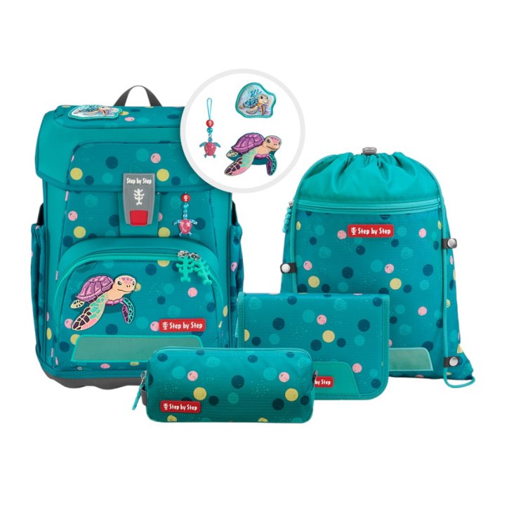 Step by Step Cloud Schulranzenset Turtle Josie